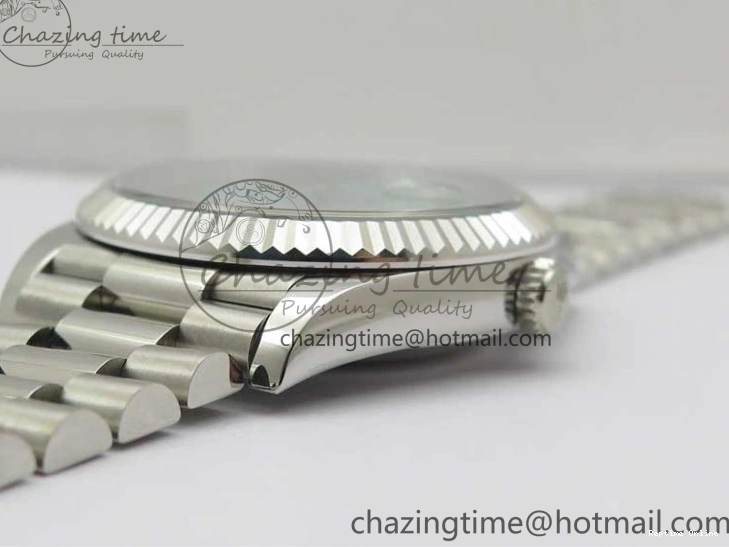 0501 WaterResistant Day Date 40 SS Bp Maker 1:1 Best Edition Tiffany Blue Roman Dial on SS Bracelet A 2549